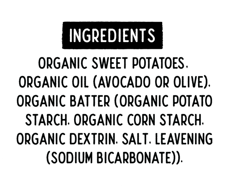 Roots Farm Fresh sweet potato crinkle cut fries are made with no seed oils and organic ingredients.
