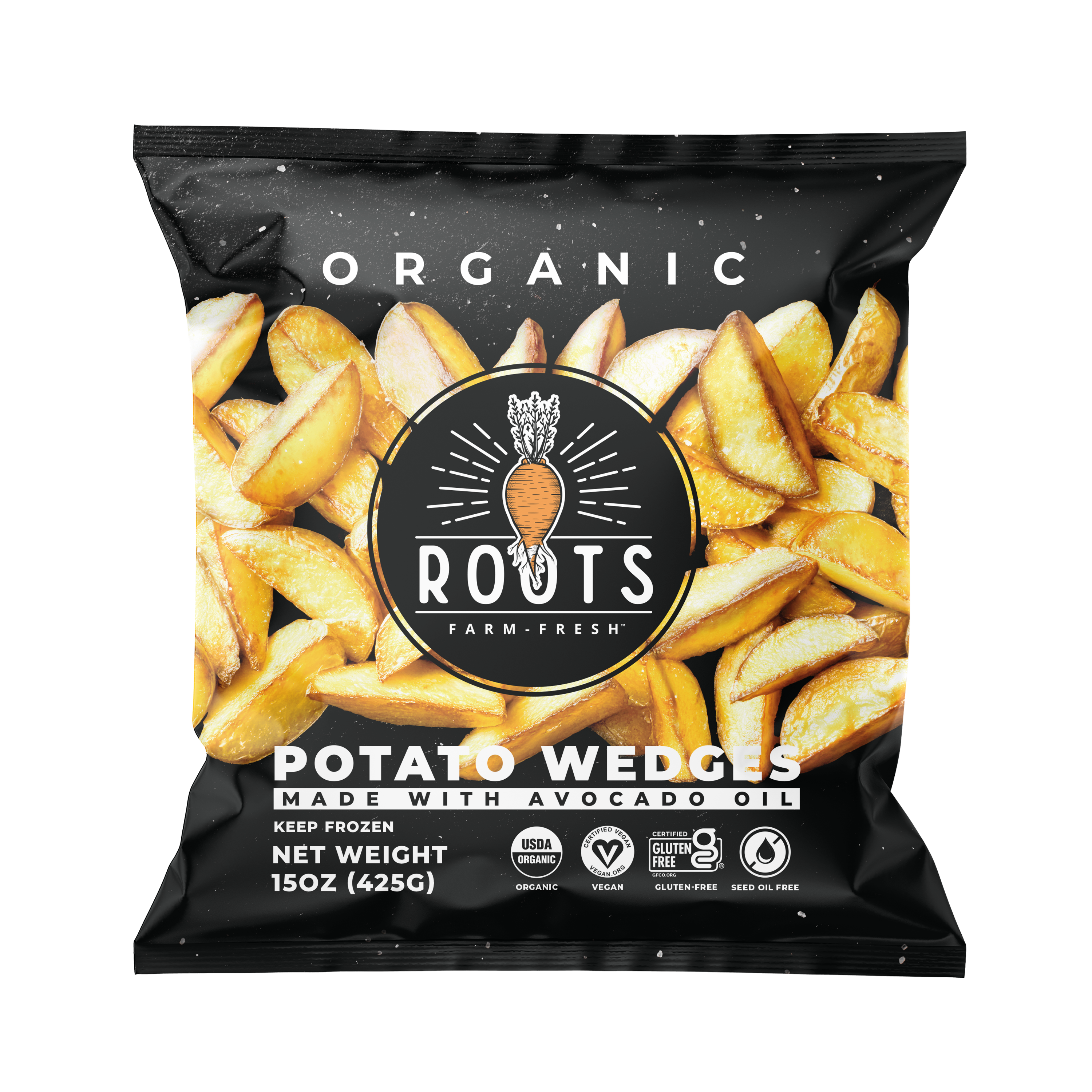 Seed Oil Free Potato Wedges | Roots Farm Fresh