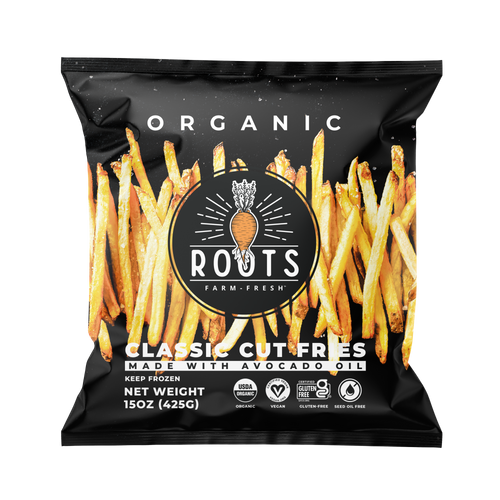 Best organic seed oil free classic cut fries made with avocado oil, healthy frozen fries with only two clean ingredients