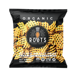 Best organic seed oil free waffle cut fries made with avocado oil, healthy frozen fries with only two clean ingredients like chik-fil-a at home