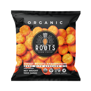 Best organic sweet potato hash browns seed oil free made with avocado oil, healthy frozen breakfast potatoes