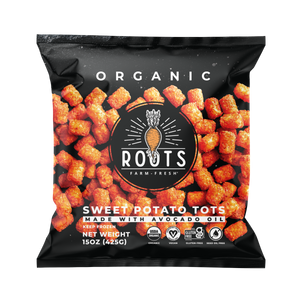 Best organic sweet potato tots seed oil free made with avocado oil, healthy frozen tots with simple clean ingredients