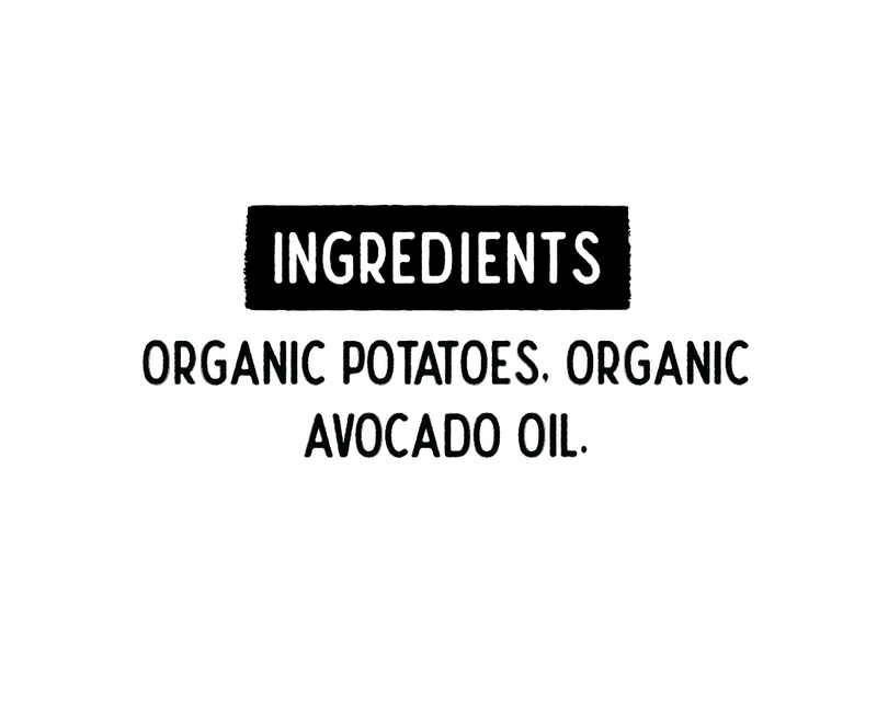 Roots Farm Fresh fries are made with two simple organic ingredients